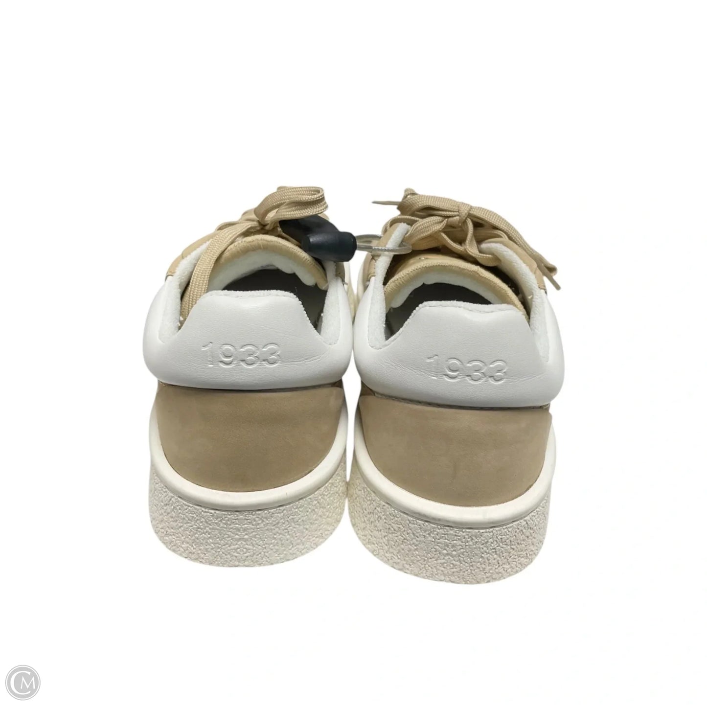 Shoes Athletic By Lacoste In Brown & White, Size: 6