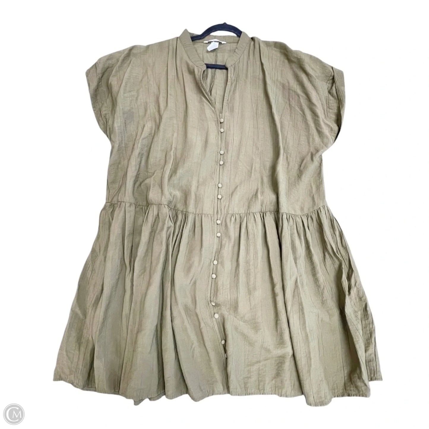 Dress Casual Short By H&m In Green, Size: L