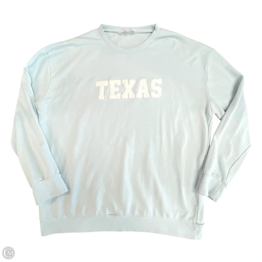 Sweatshirt Crewneck By Royal Standard In Blue & White, Size: Xl
