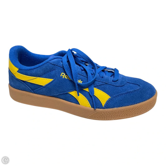 Shoes Athletic By Reebok In Blue & Yellow, Size: 8.5