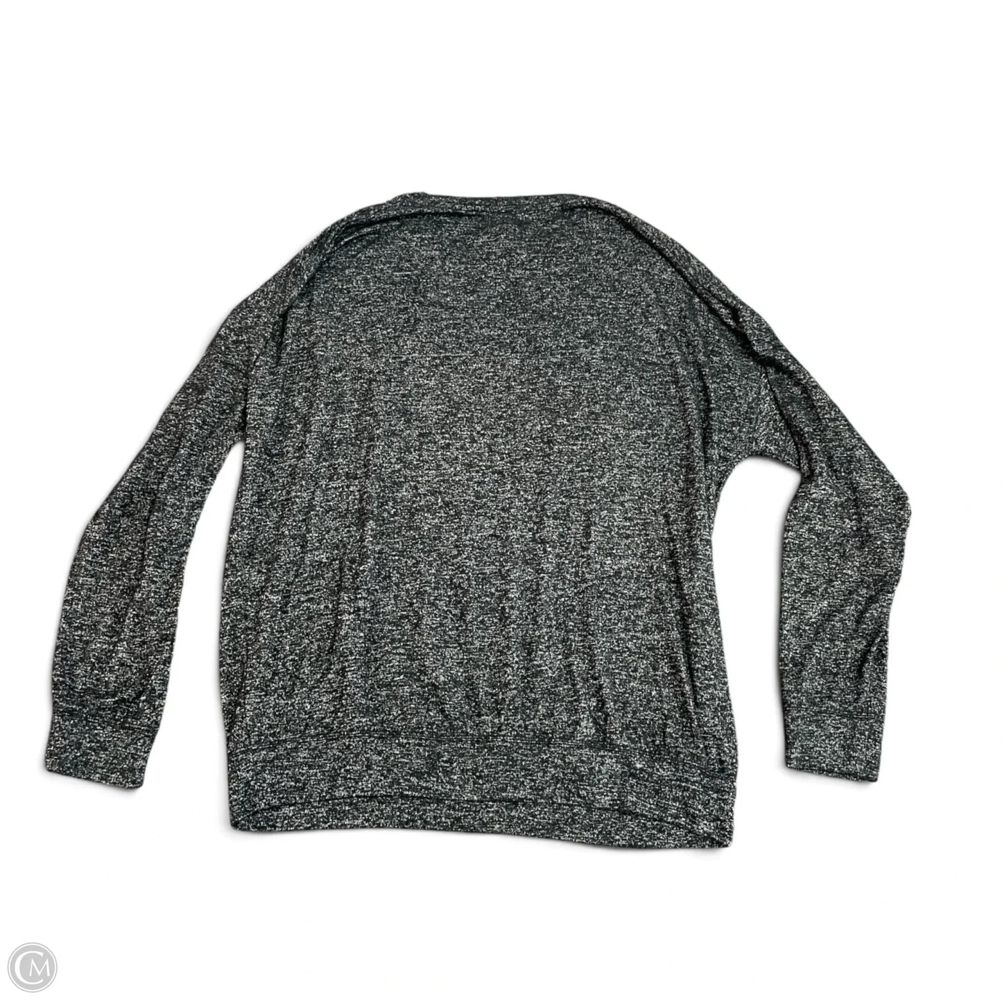 Athletic Top Long Sleeve Crewneck By Athleta In Black & White, Size: S