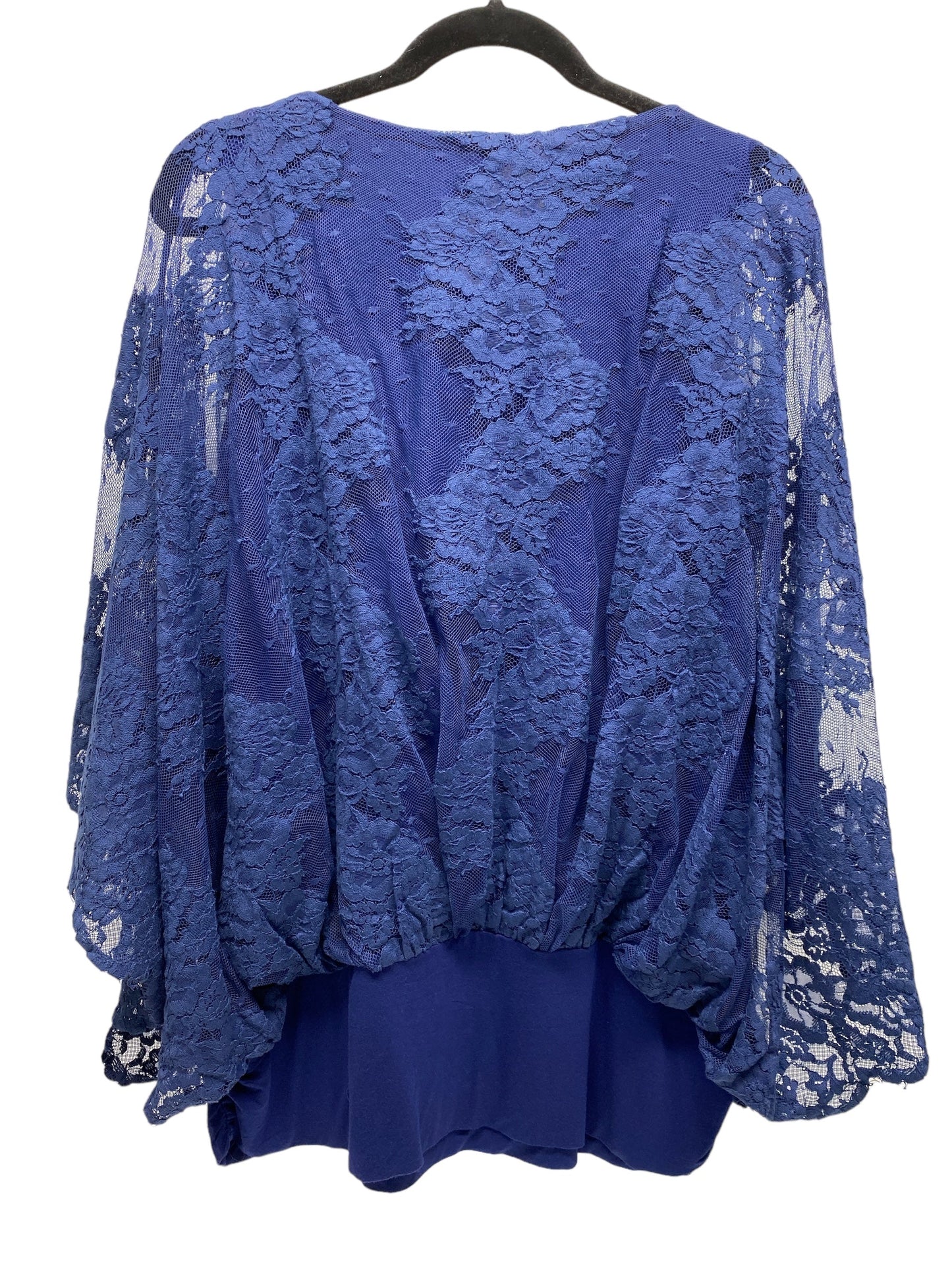 Top Long Sleeve By Clothes Mentor In Blue, Size: L