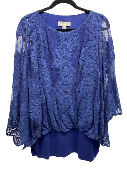 Top Long Sleeve By Clothes Mentor In Blue, Size: L