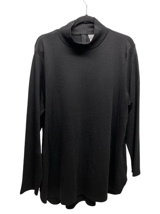 Top Long Sleeve By Chicos In Black, Size: Xl