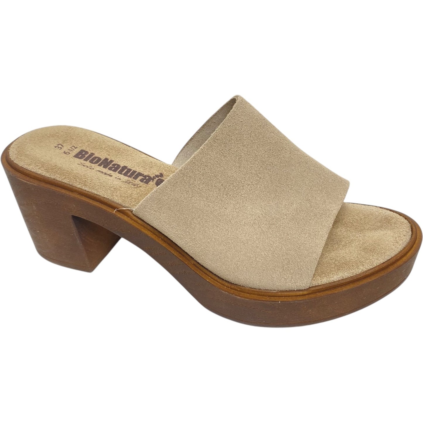 Shoes Heels Block By Clothes Mentor In Tan, Size: 6.5