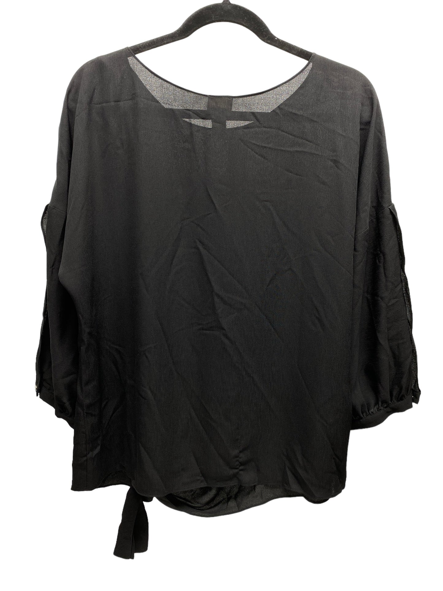 Top Long Sleeve By Chicos In Black, Size: L