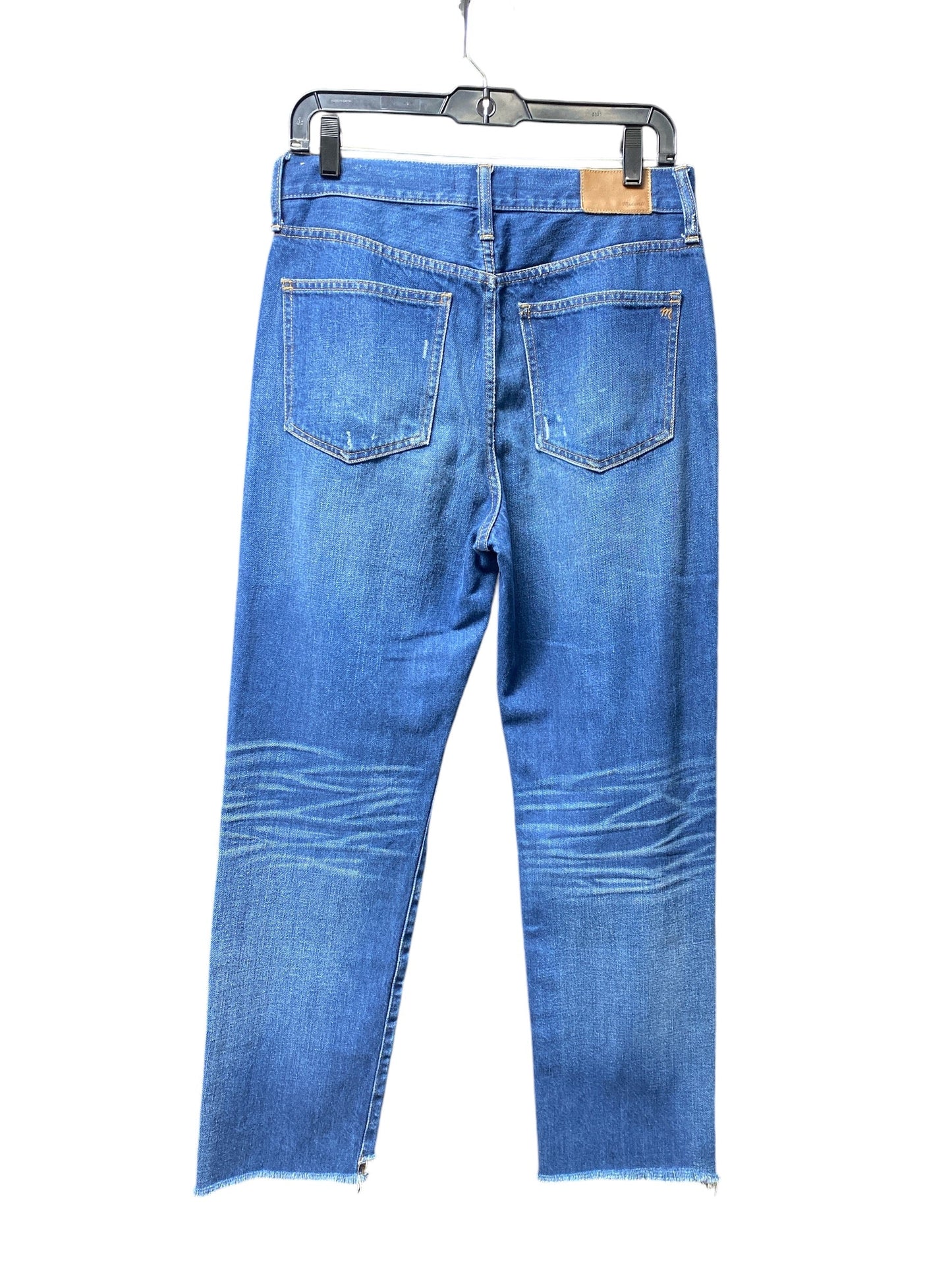 Jeans Straight By Madewell In Blue Denim, Size: 10