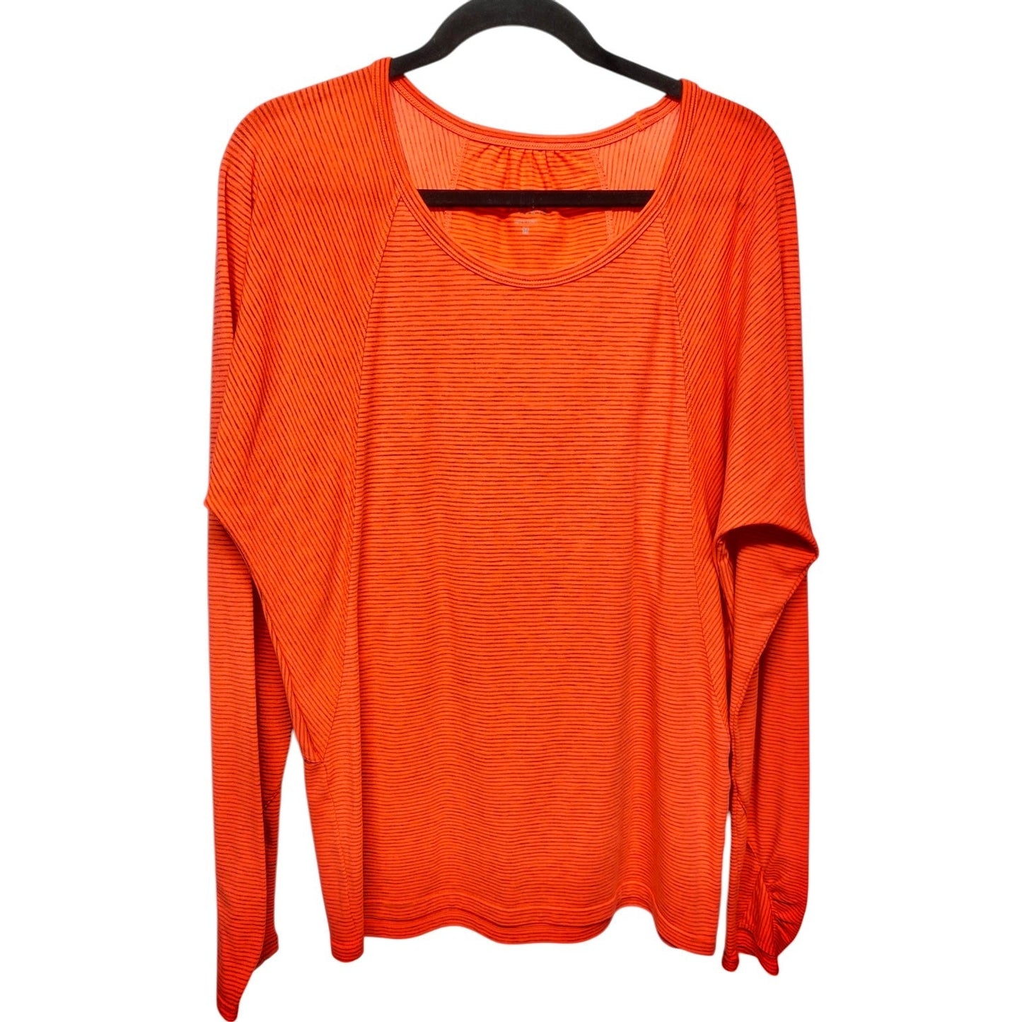 Athletic Top Long Sleeve Crewneck By Athleta In Orange, Size: M