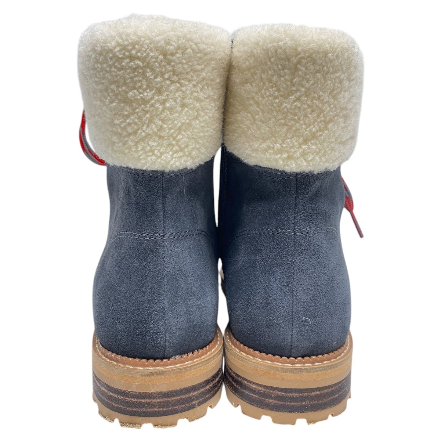 Boots Snow By Lands End In Navy, Size: 8.5