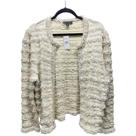 Sweater Cardigan By Ann Taylor In Beige, Size: Xl