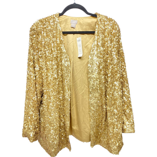 Jacket Other By Chicos In Gold, Size: Xxl