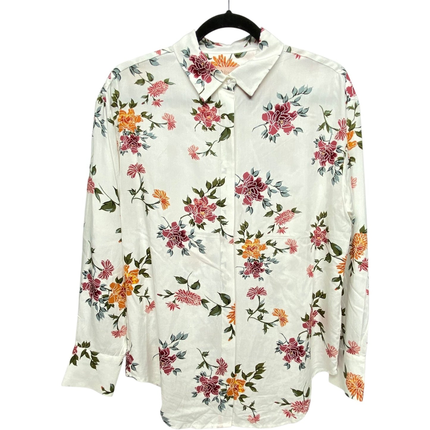 Blouse Long Sleeve By Philosophy In Floral Print, Size: S