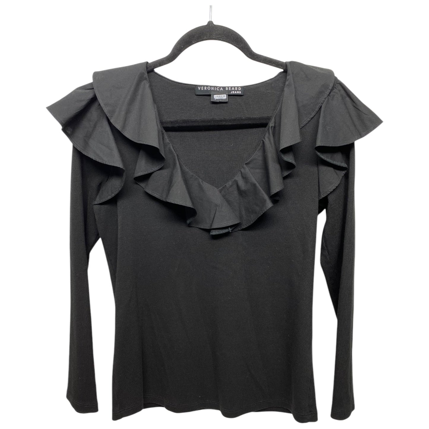 Top Long Sleeve Designer By Veronica Beard In Black, Size: S