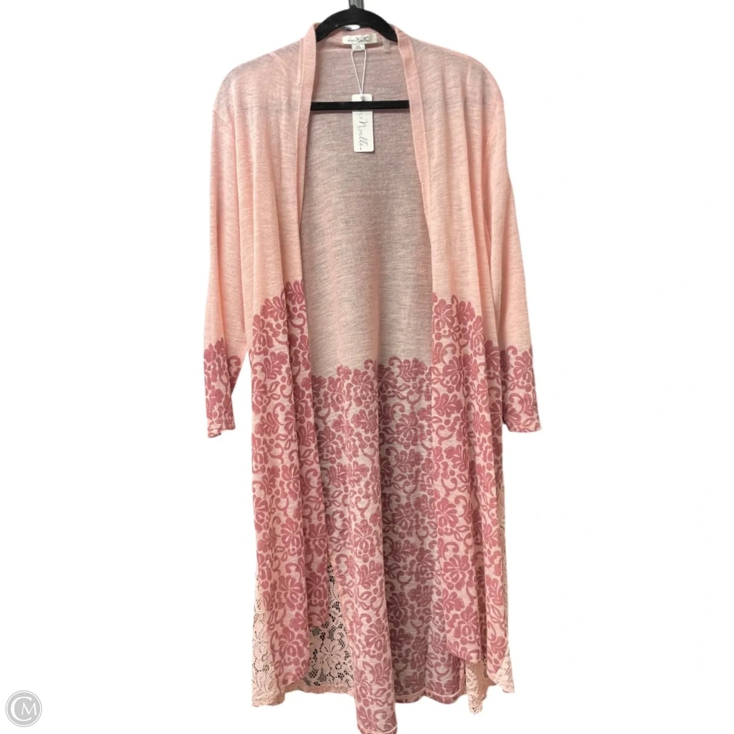 Cardigan By Simply Noelle In Pink, Size: Xxl