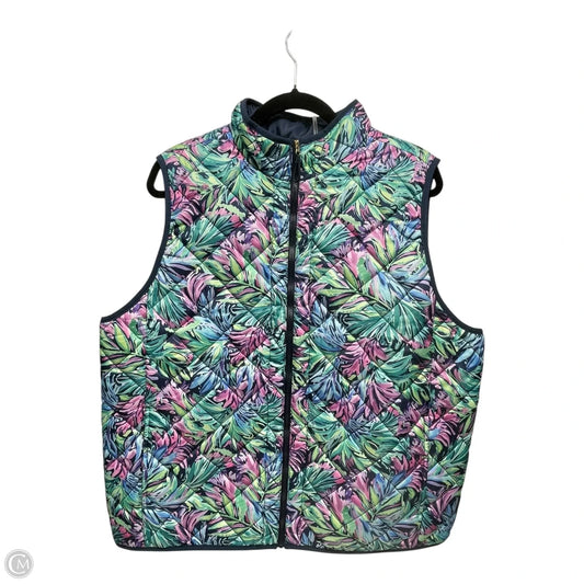 Vest Puffer & Quilted By STILL PARKER In Tropical Print, Size: Xl