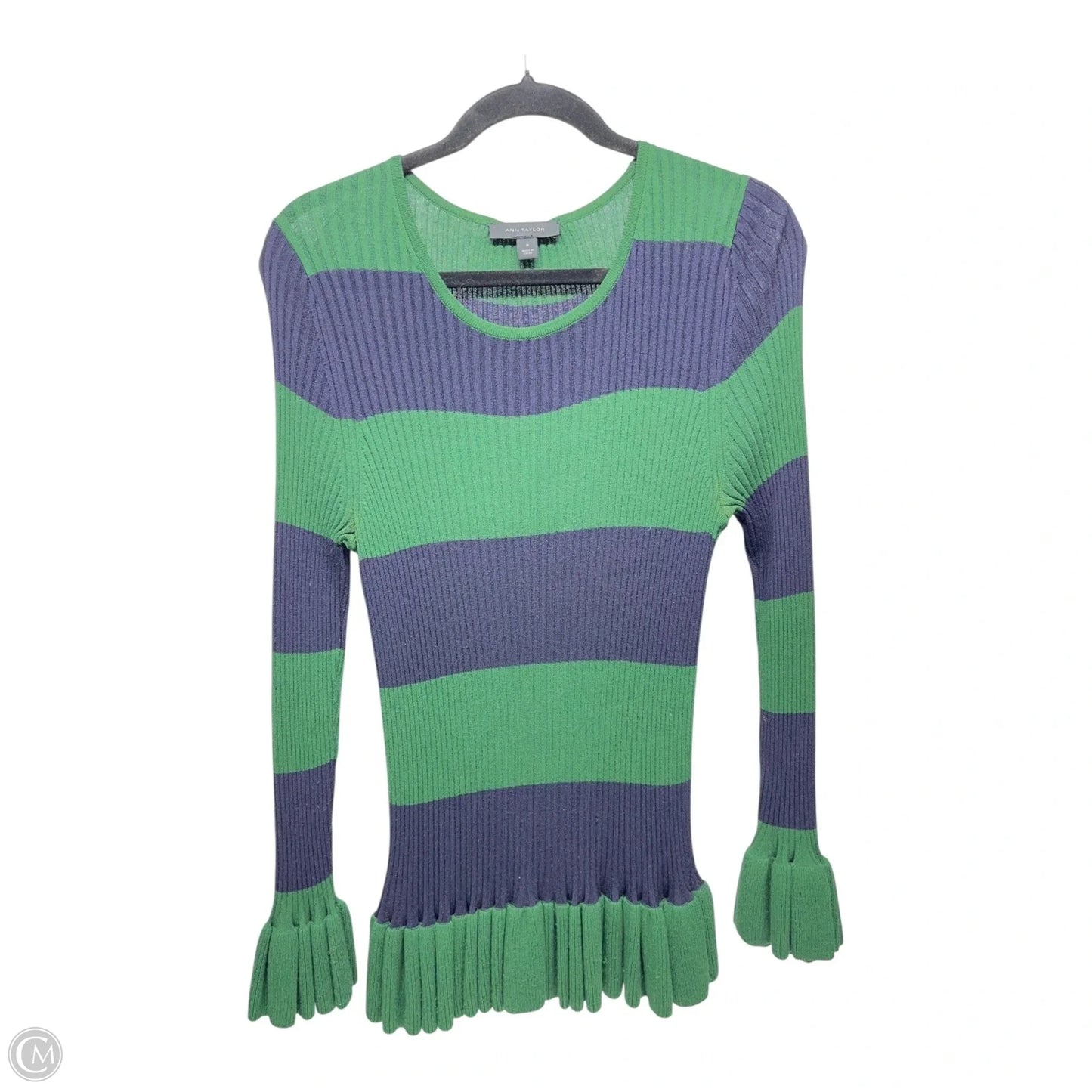 Sweater By Ann Taylor In Blue & Green, Size: M