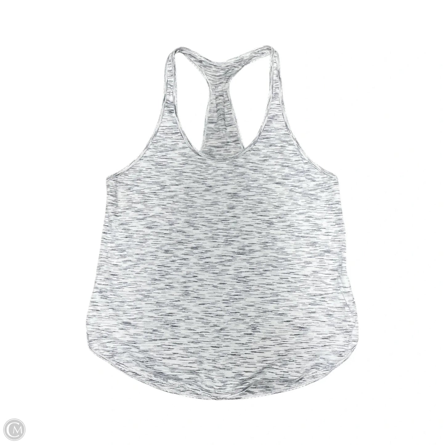 Athletic Tank Top By Lululemon In Black & White, Size: L
