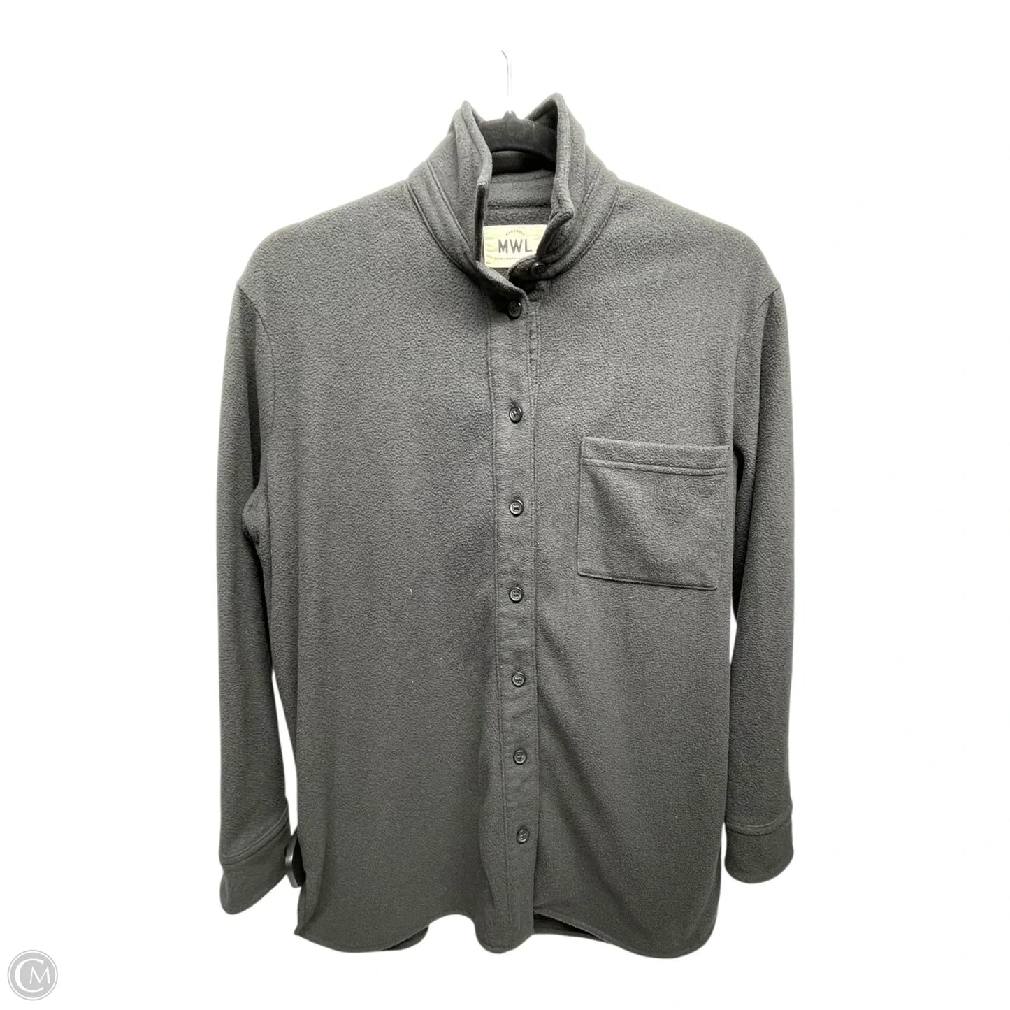 Jacket Shirt By Madewell In Grey, Size: Xxs