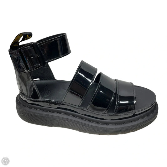 Sandals Heels Platform By Dr Martens In Black, Size: 6
