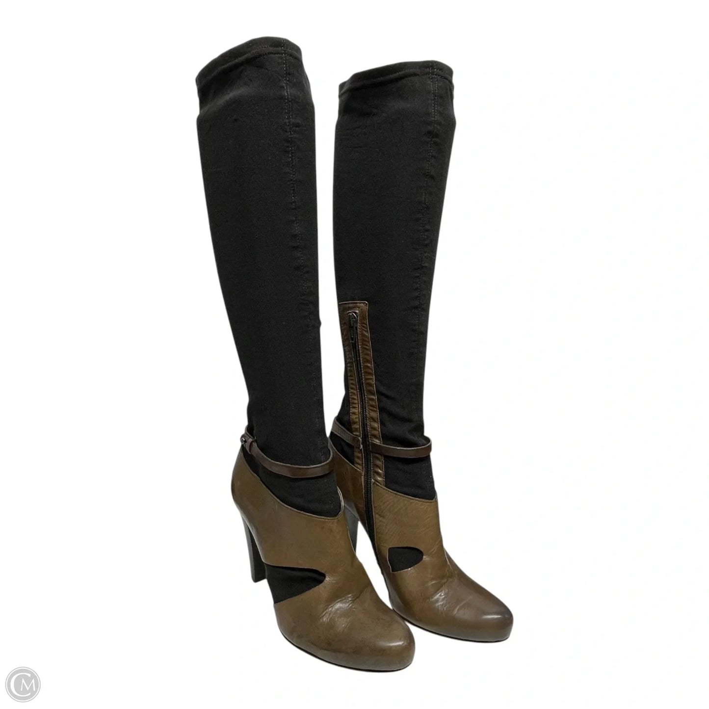 Boots Leather By Barneys Ny In Brown, Size: 8.5