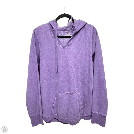 Sweatshirt Hoodie By Tek Gear In Purple, Size: Xl