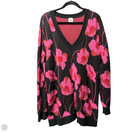 Sweater By Cabi In Floral Print, Size: Xl