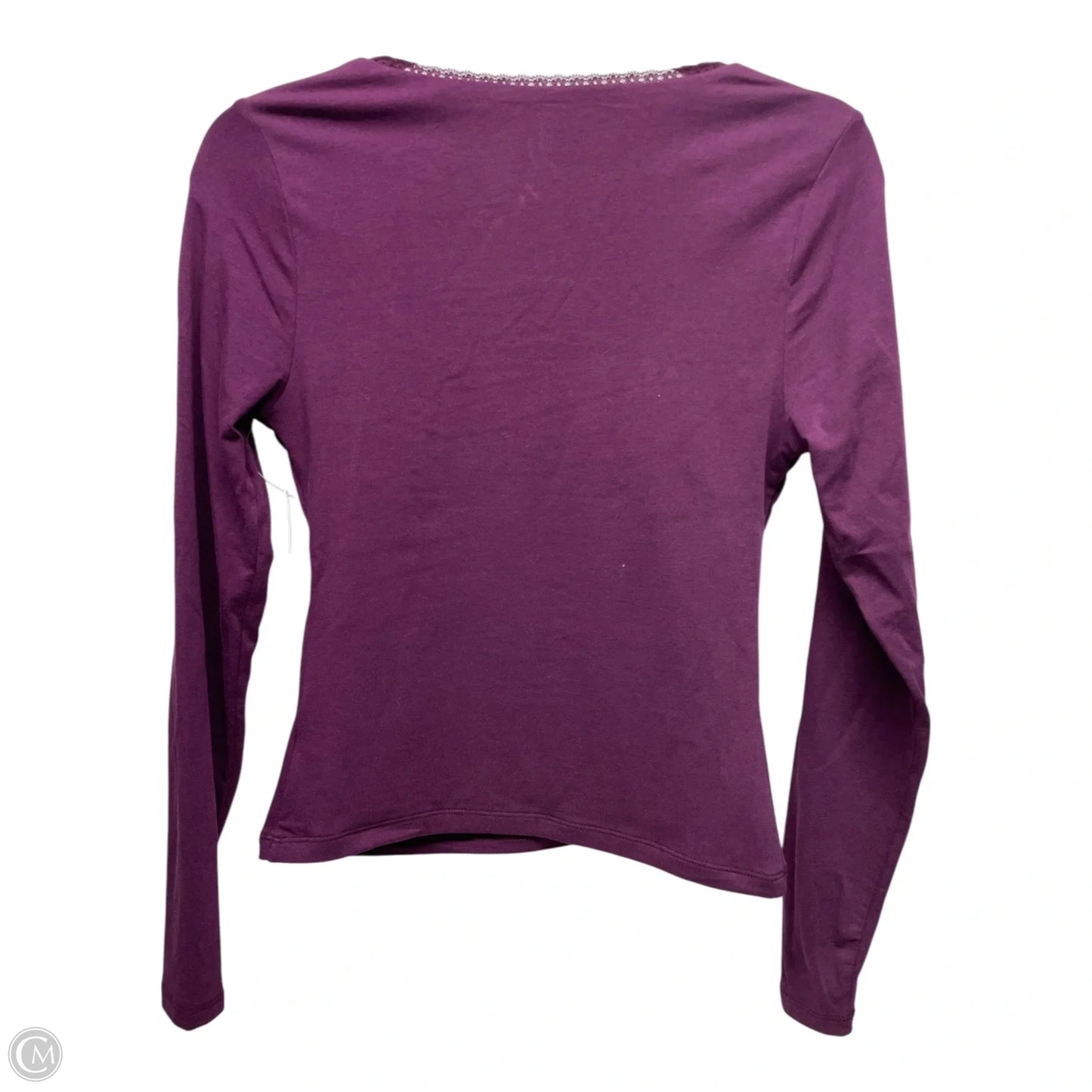 Top Long Sleeve Basic By Old Navy In PURPLE, Size: S