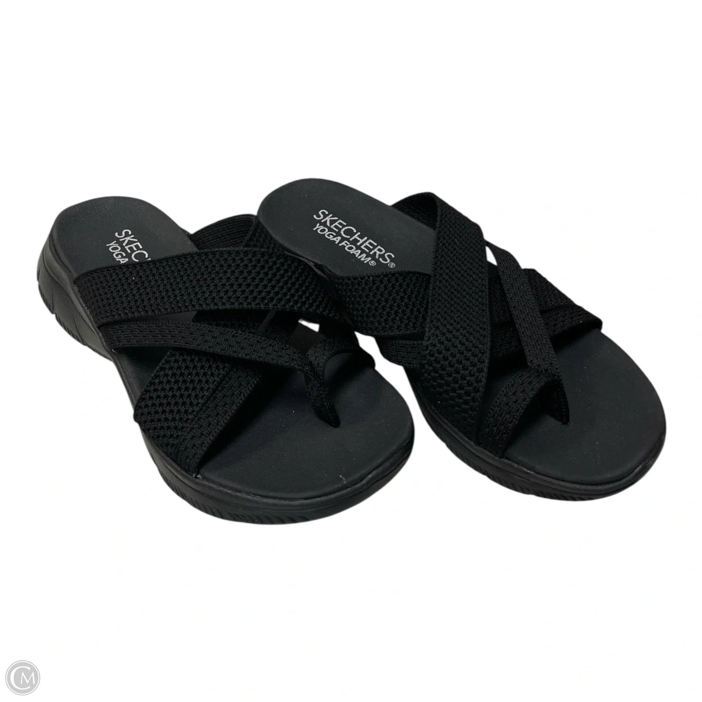 Sandals Flats By Skechers In Black, Size: 7