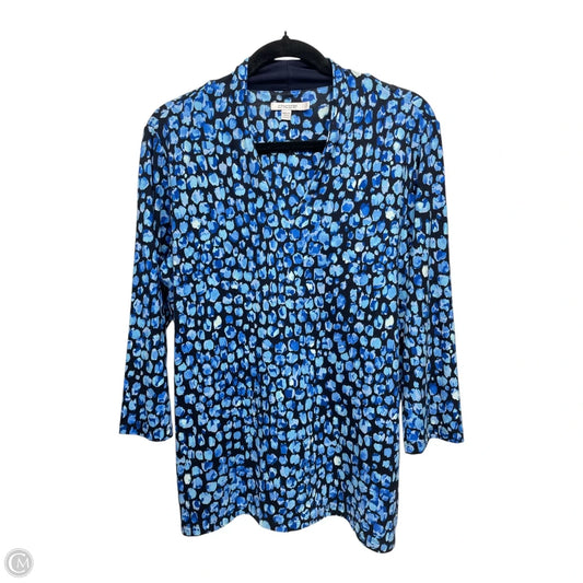 Top 3/4 Sleeve By Chicos In Multi-colored, Size: L