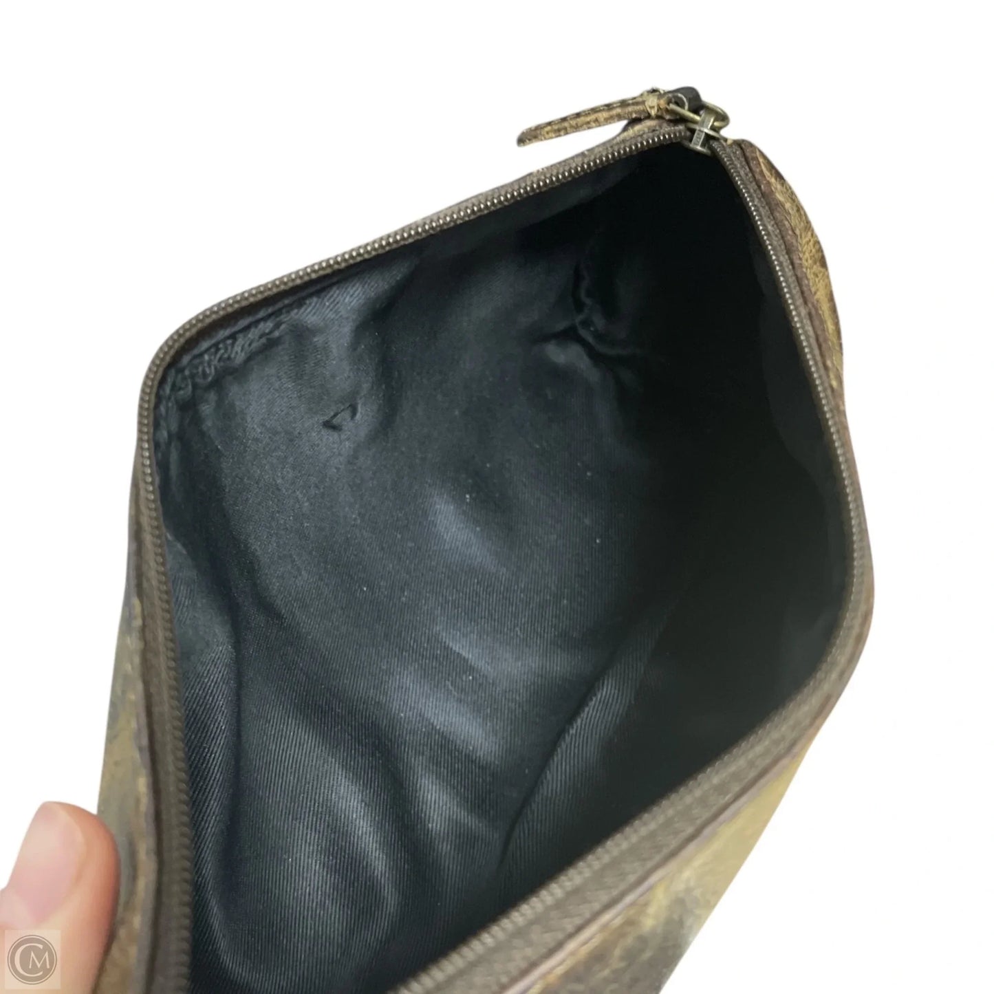 Makeup Bag Leather By Clothes Mentor, Size: Small