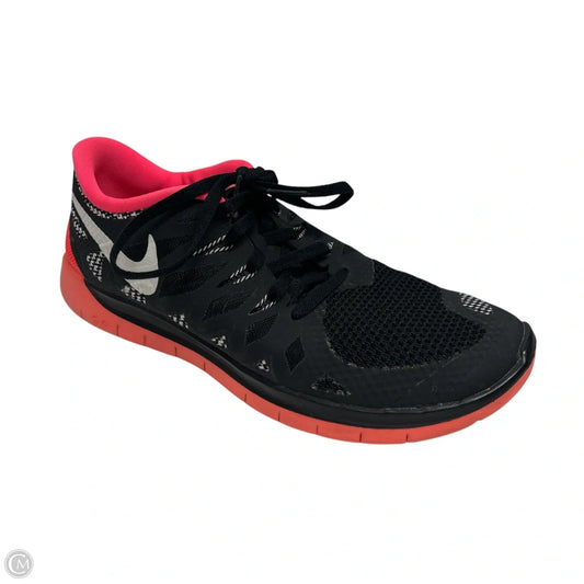 Shoes Sneakers By Nike In Black & Pink, Size: 6.5