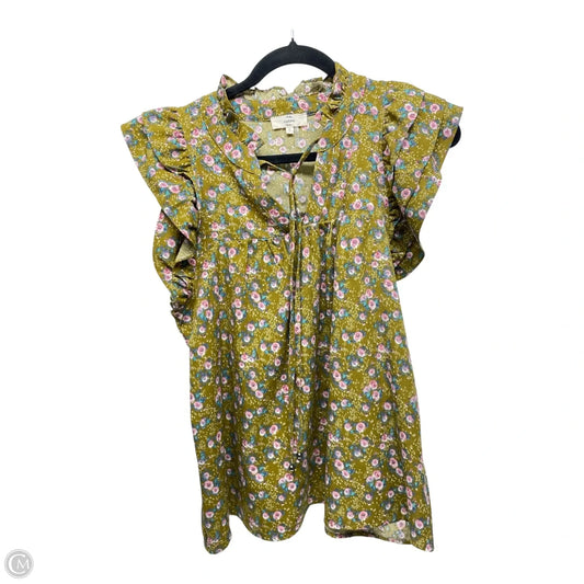 Top Short Sleeve By Entro In Floral Print, Size: S