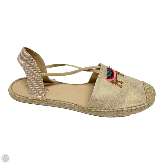 Shoes Flats By Talbots In Gold, Size: 9.5