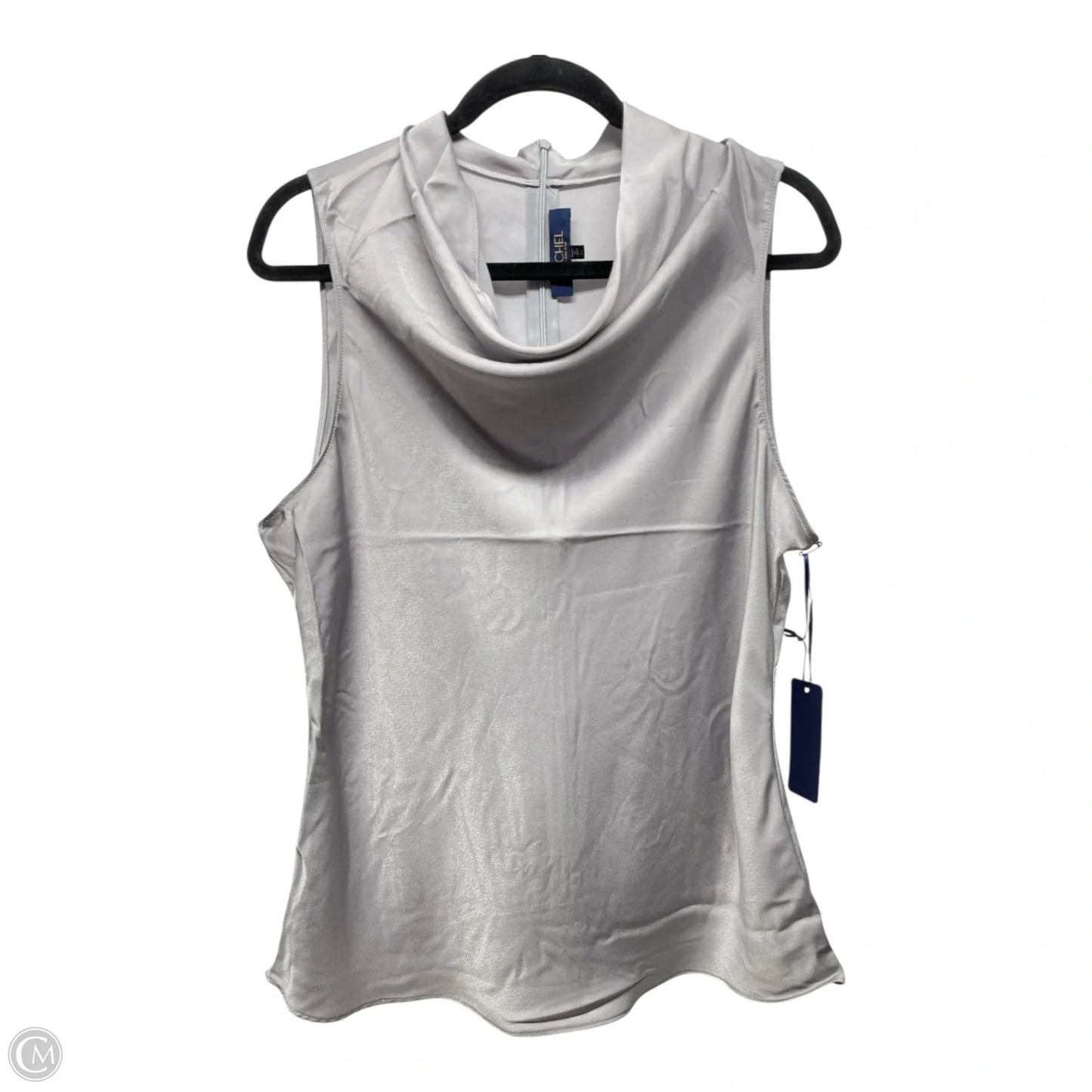 Top Sleeveless By Rachel Roy In Silver, Size: Xl