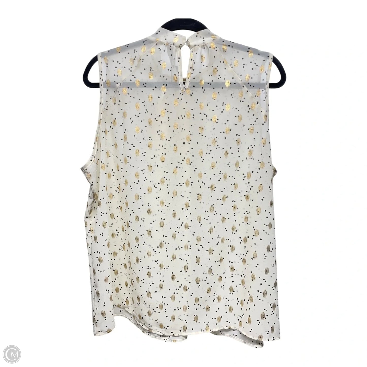 Blouse Sleeveless By LUNA RAE In Polkadot Pattern, Size: Xl