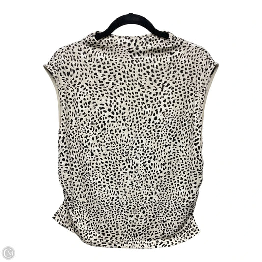 Top Sleeveless By H&m In Animal Print, Size: Xl