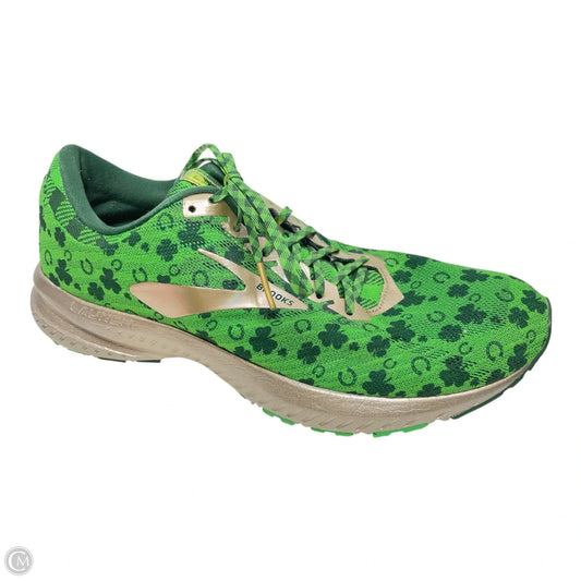 Shoes Sneakers By Brooks In Green, Size: 10
