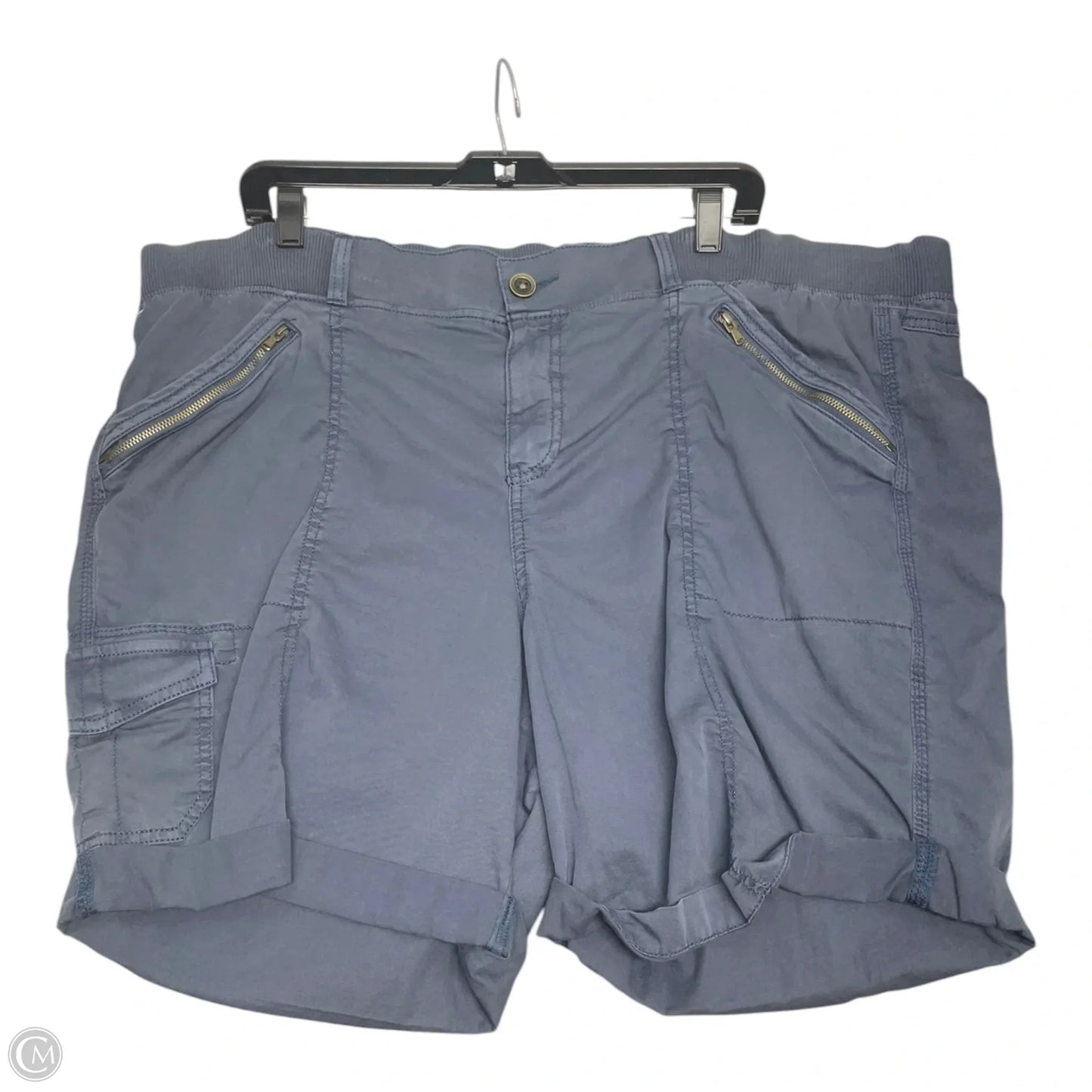Shorts By Evri In Navy, Size: 18