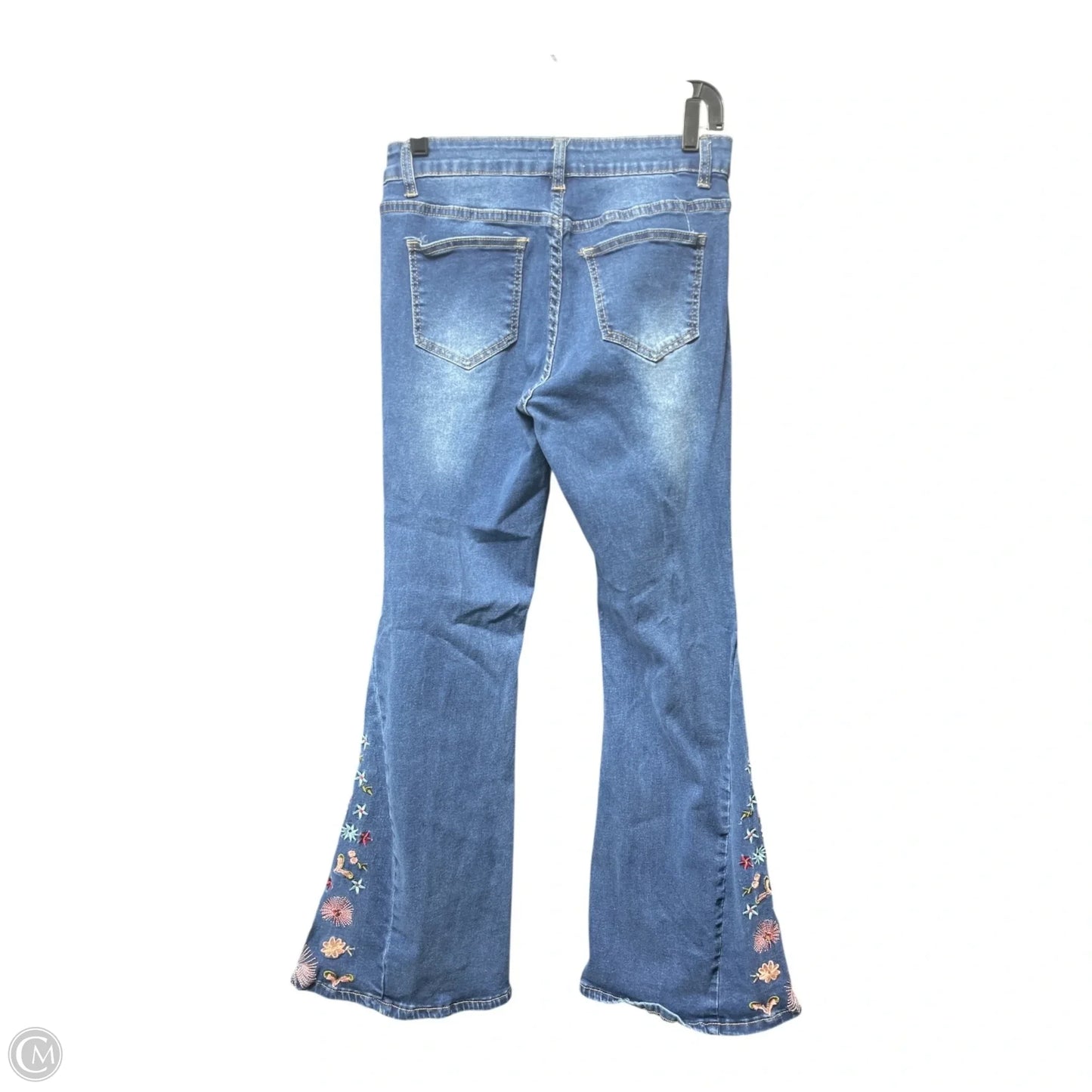 Jeans Flared By Bamboo In Blue Denim, Size: 4