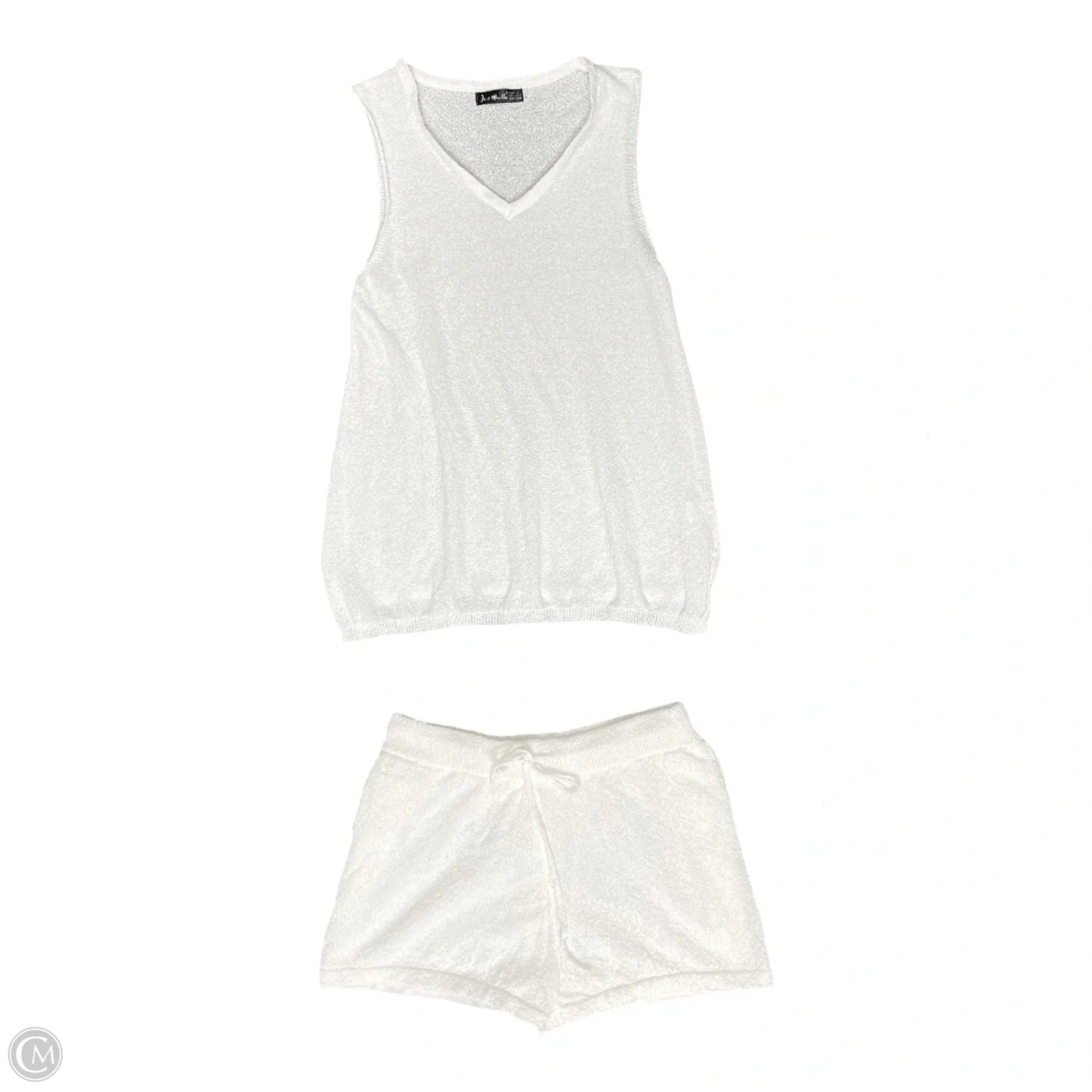 Shorts Set By Just Quella -  In White, Size: M