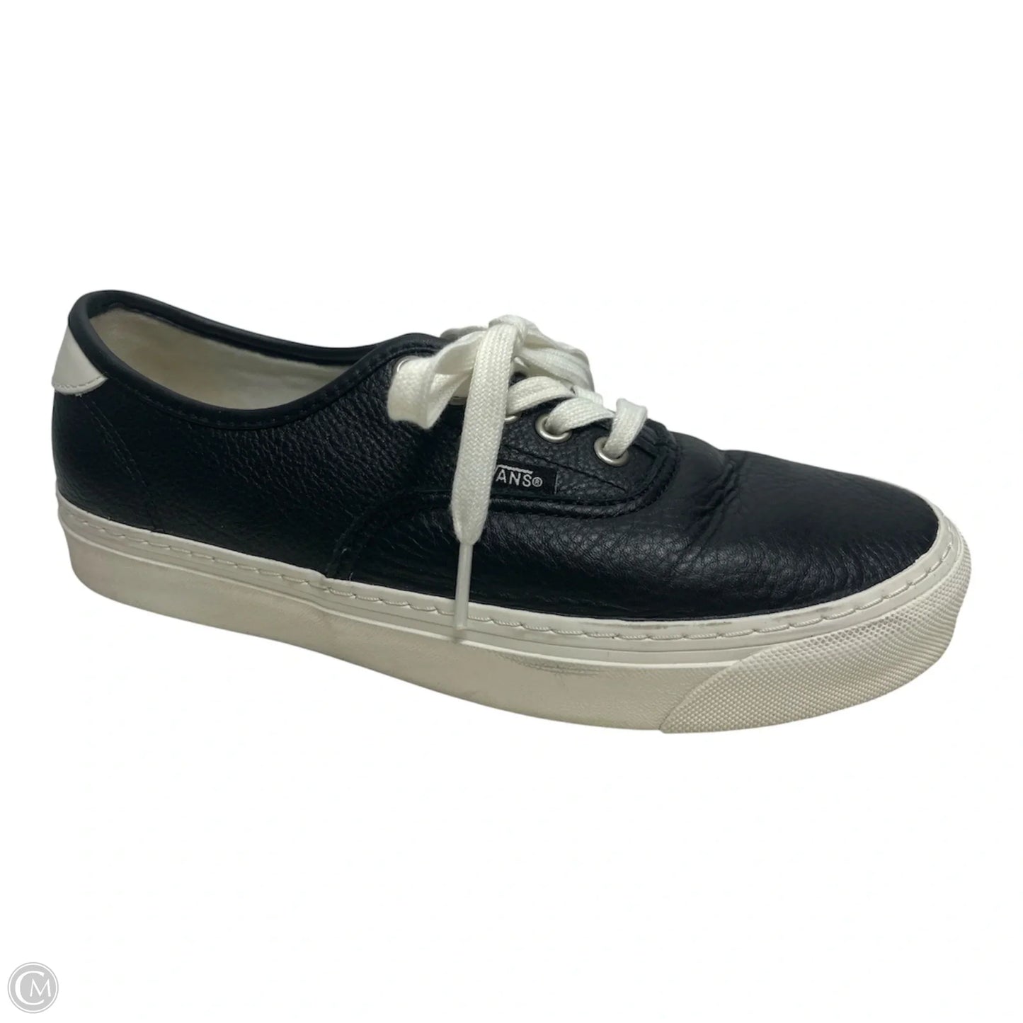 Shoes Sneakers By Vans In Black & White, Size: 9
