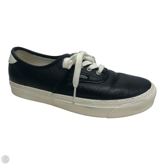 Shoes Sneakers By Vans In Black & White, Size: 9