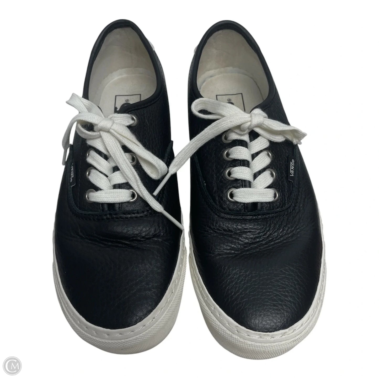Shoes Sneakers By Vans In Black & White, Size: 9