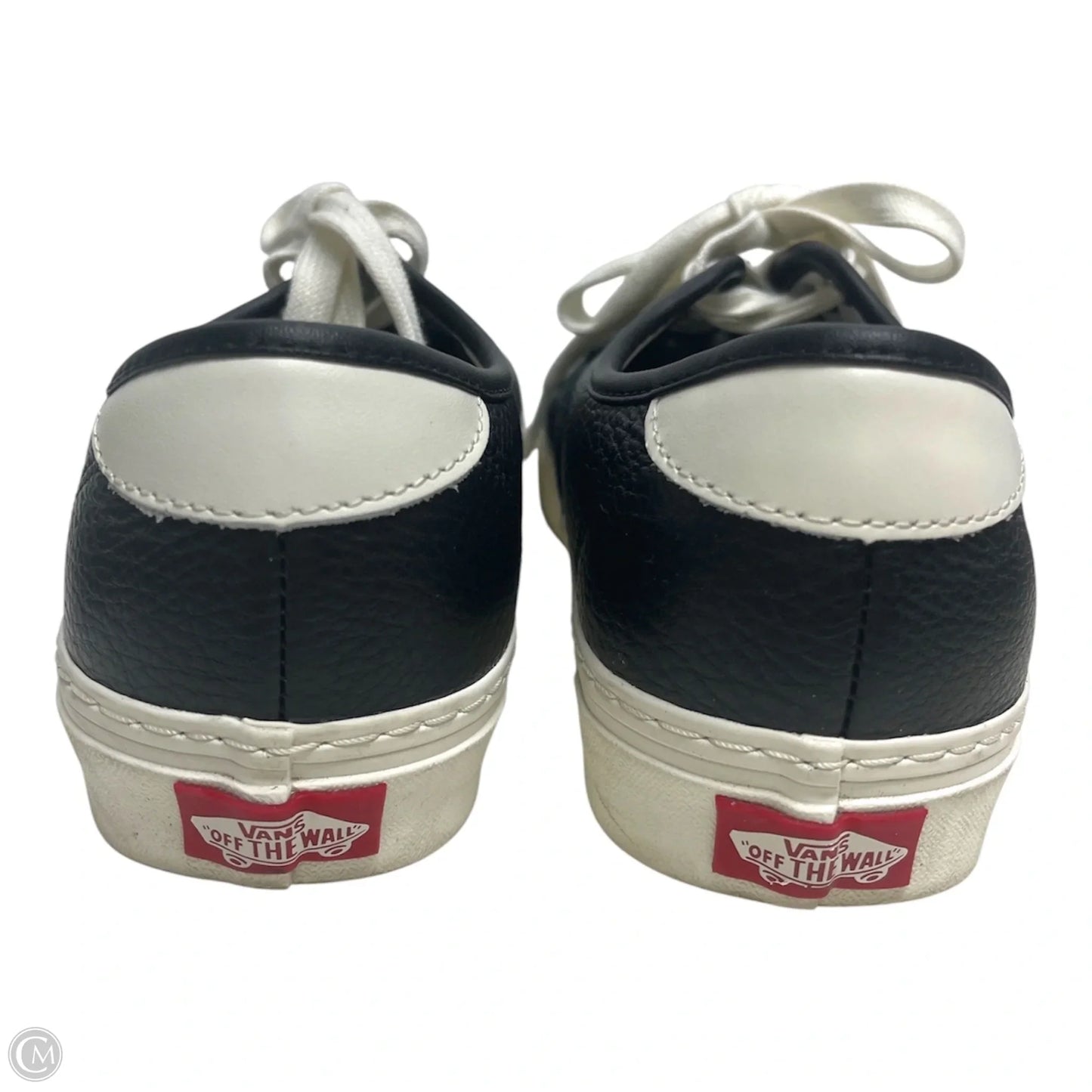 Shoes Sneakers By Vans In Black & White, Size: 9