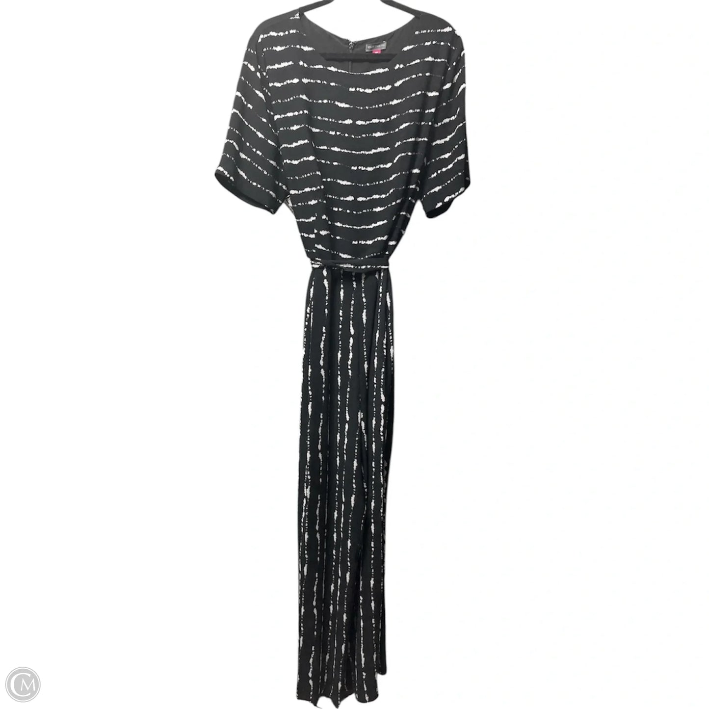 Jumpsuit By Vince Camuto In Black & White, Size: 18