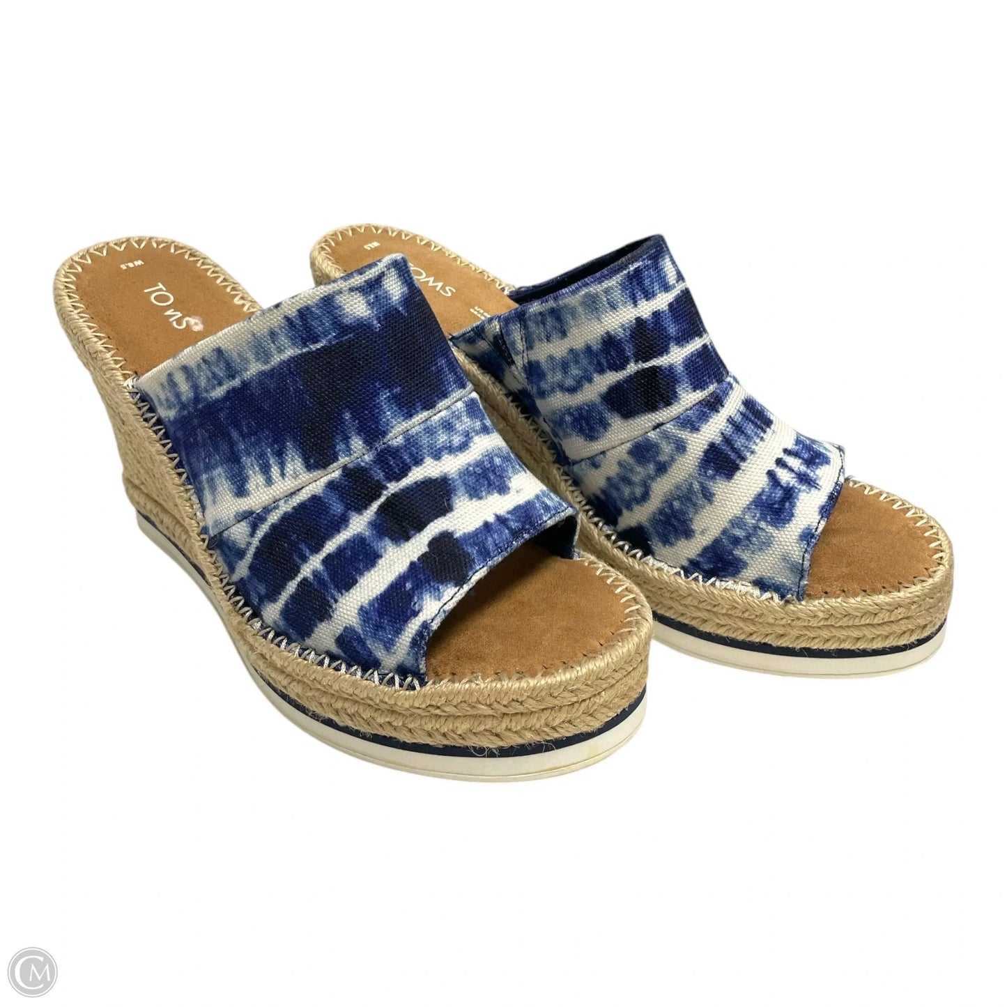 Shoes Heels Wedge By Toms In Tie Dye Print, Size: 8.5