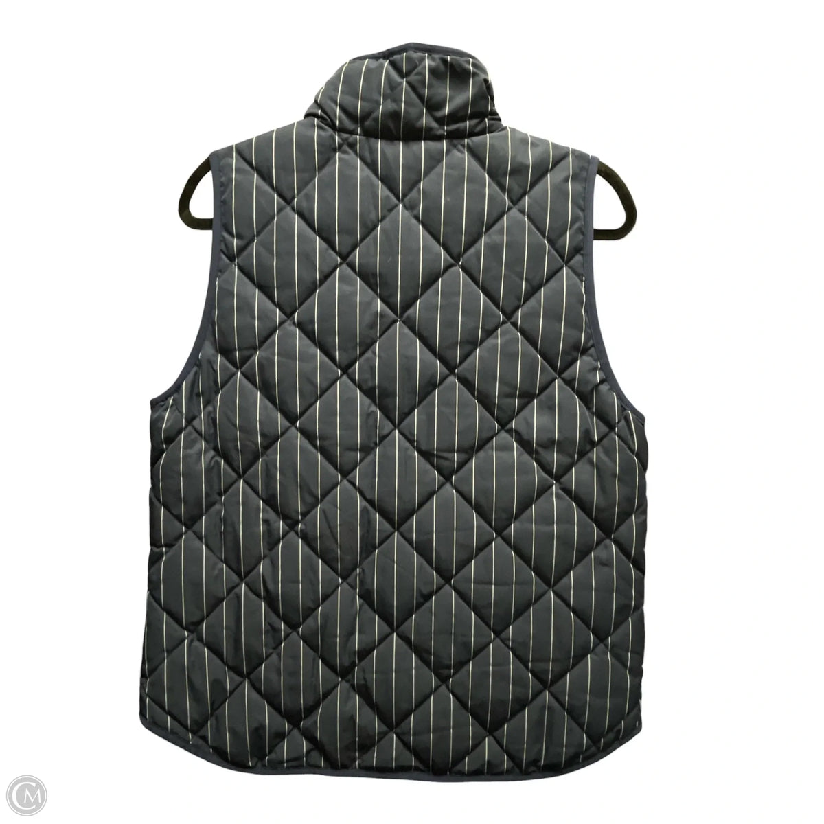 Vest Puffer & Quilted By J. Crew In Striped Pattern, Size: M
