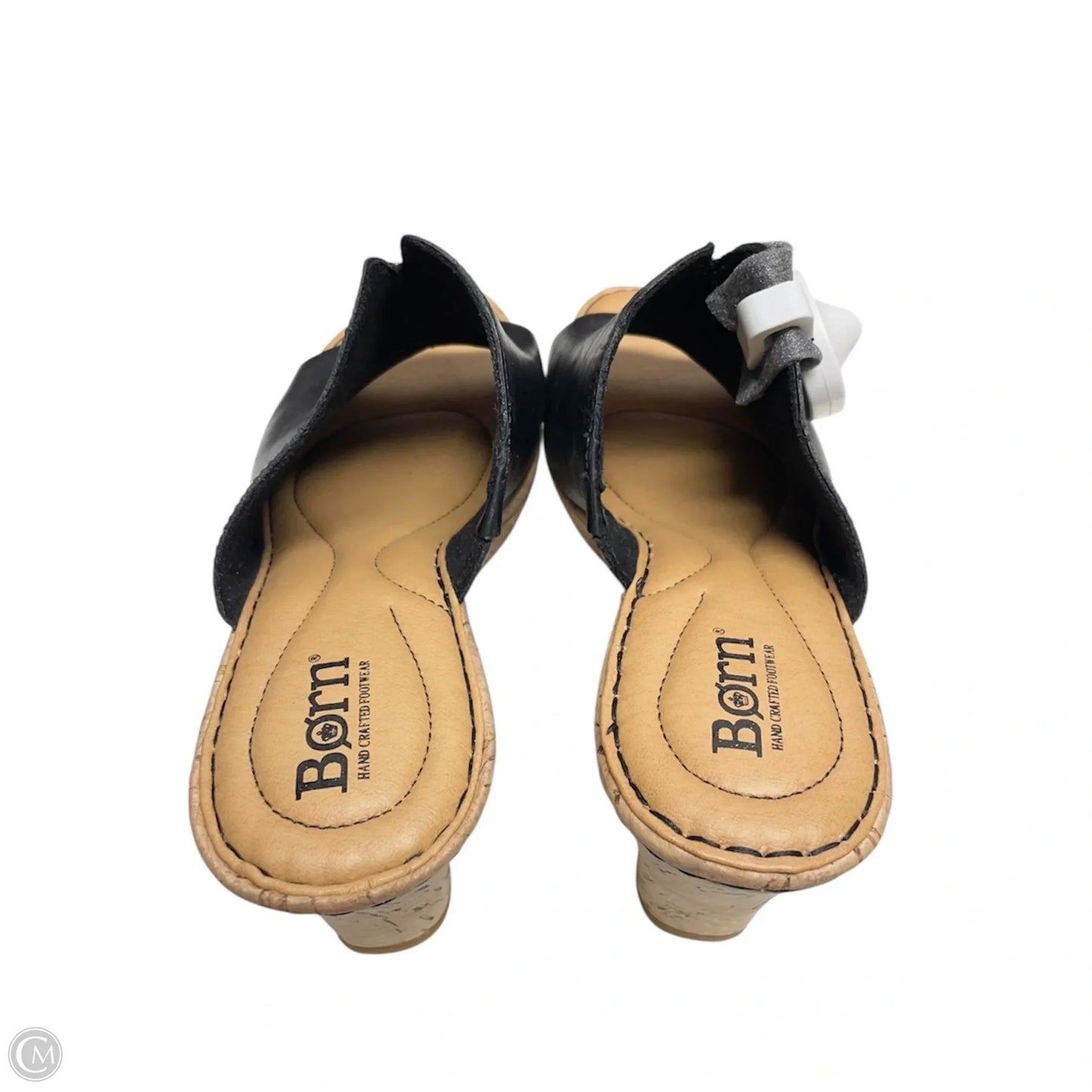 Sandals Heels Platform By Born In Black & Tan, Size: 9