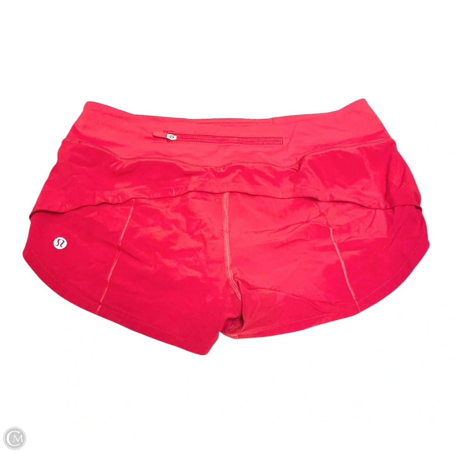 Athletic Shorts By Lululemon In Red, Size: 4