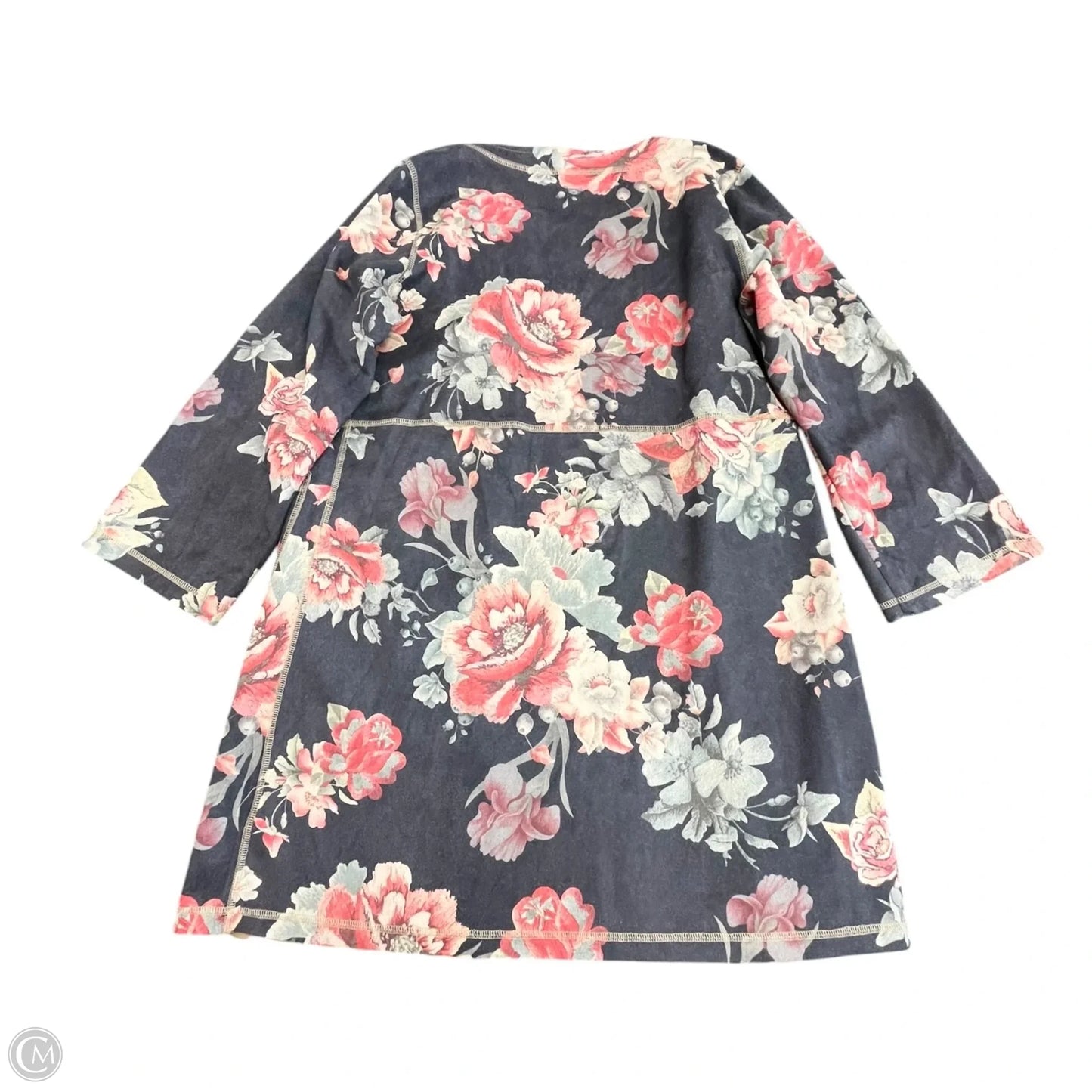 Cardigan By Solitaire In Floral Print, Size: M